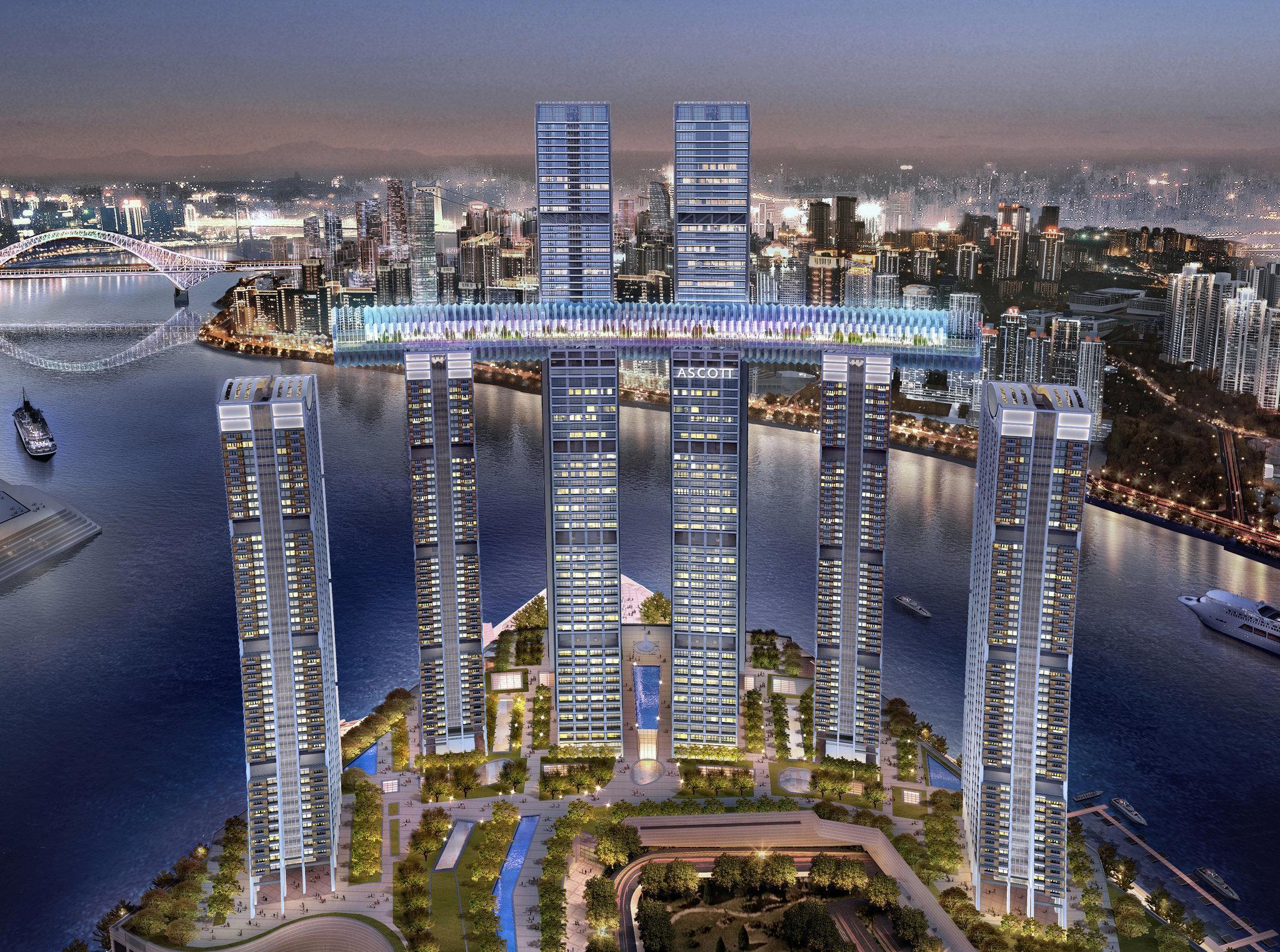 Ascott Raffles City Чунцин Экстерьер фото
